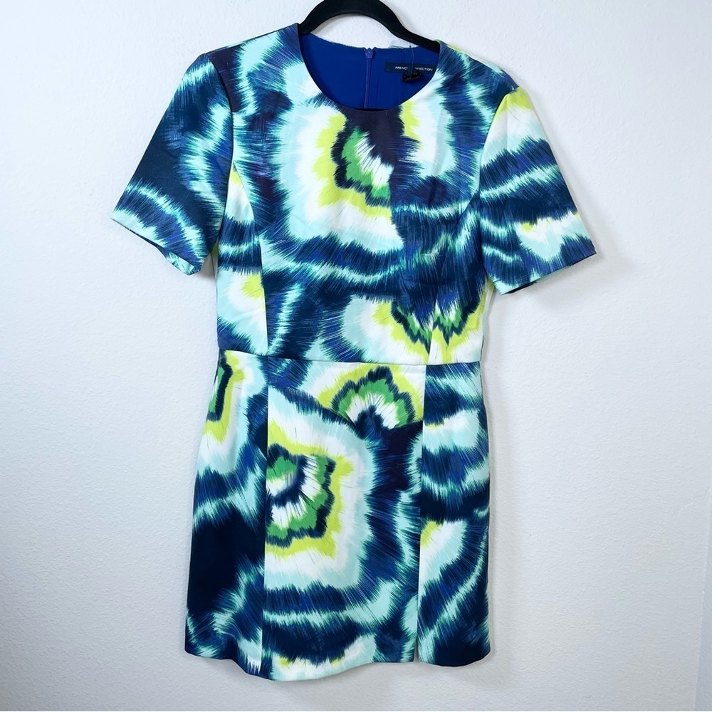 French Connection Annisa Whisper Print Mini Dress - Picture 11 of 14